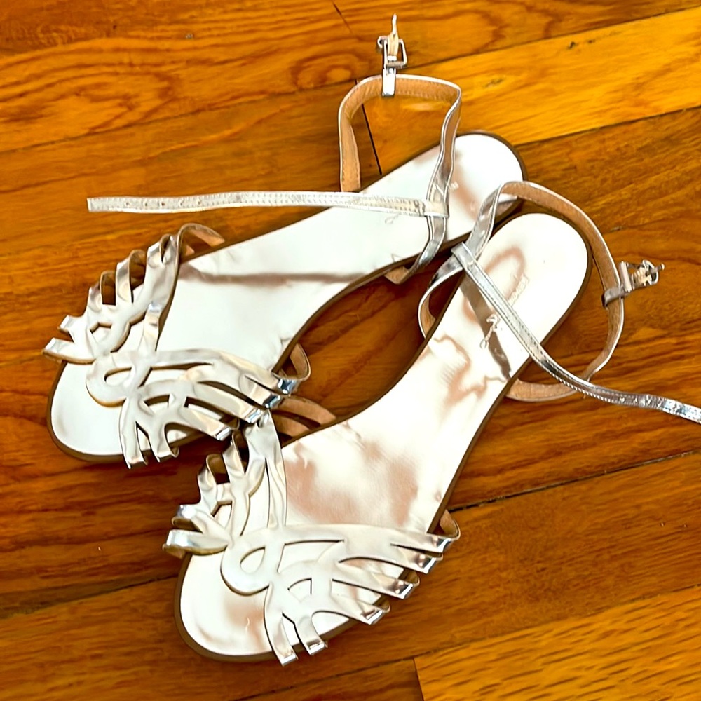 Silver Report sandals
